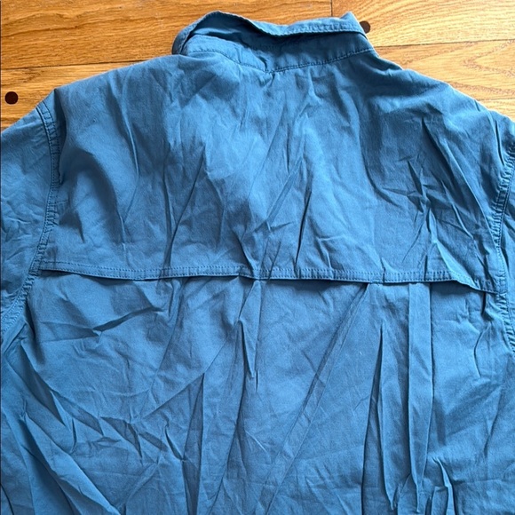 Coleman Men XL Blue Short Sleeve Button Down Shirt Camping Hiking Outdoors - Picture 5 of 5
